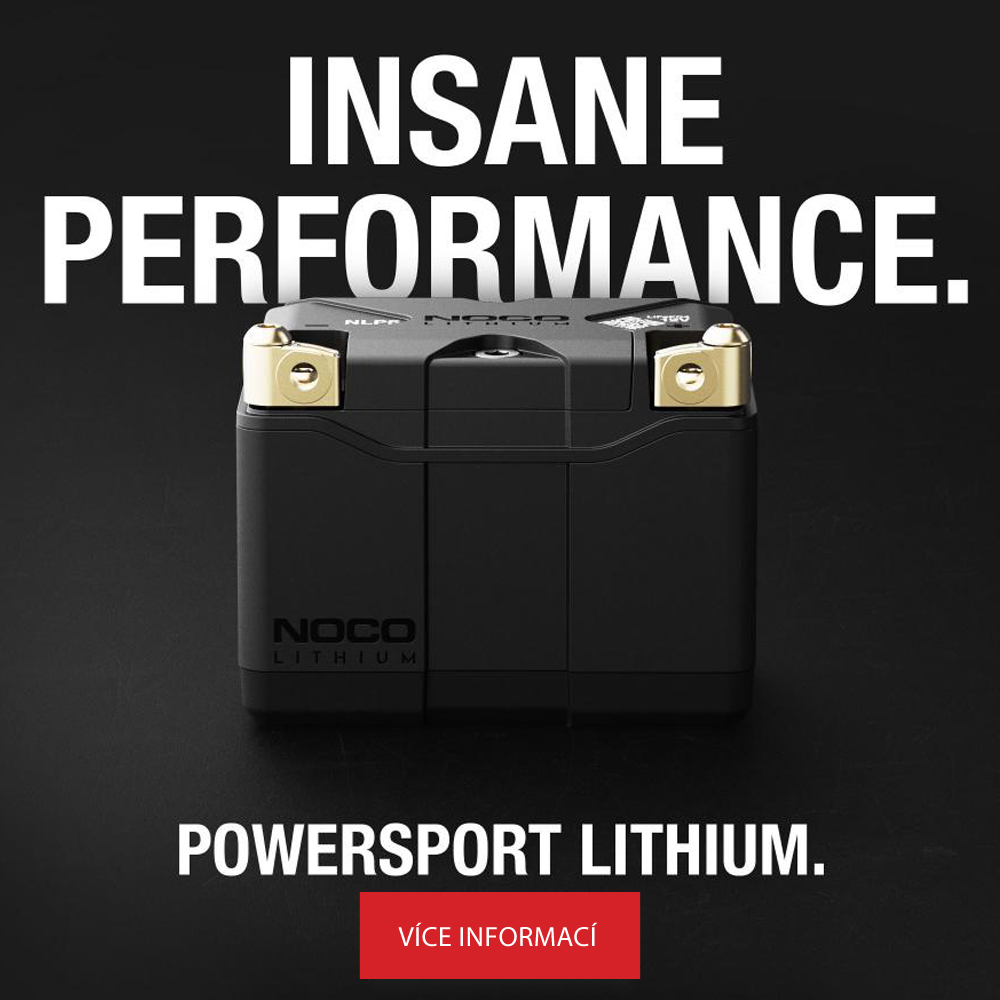 NOCO moto baterie Li-ion Powersports. Super rychlé nabíjení!