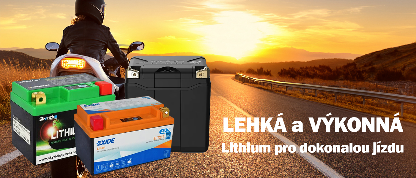 Motobaterie lithium