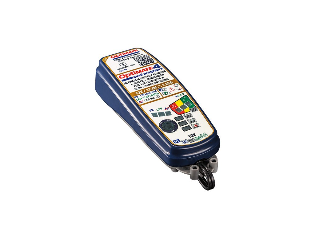 TECMATE nabíječka OPTIMATE 4 QUAD, 12V/12.81.25A, TM630PR Battery
