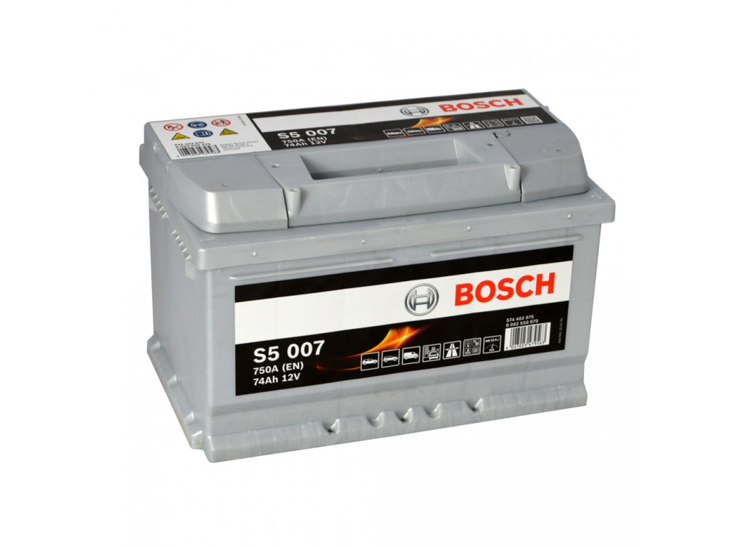 0 092 S50 070 BOSCH S5 007 S5 Batterie 12V 74Ah 750A B13