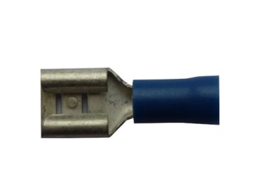 Faston zásuvka FH63X08RT 6,3x0,8 mm; 0,5-1,5 mm2; modrý