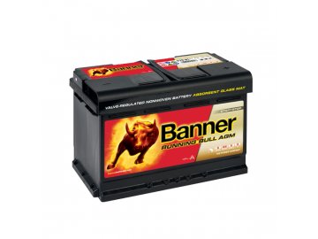 Autobaterie Banner Running Bull AGM 570 01, 70Ah, 12V ( 57001 )