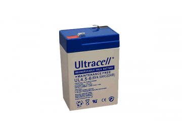 Ultracell UL4.5-6 (6V - 4,5Ah), VRLA-AGM záložní baterie