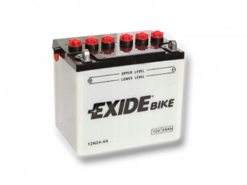 Motobaterie EXIDE BIKE Conventional 24Ah, 12V, 12N24-4A