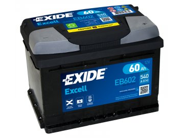 Autobaterie EXIDE Excell 60Ah, 12V, EB602