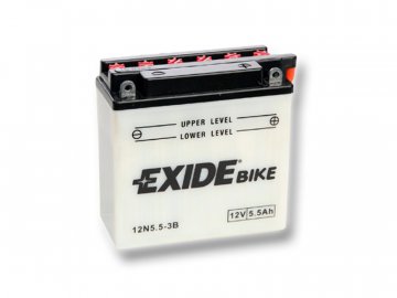 Motobaterie EXIDE BIKE Conventional 5,5Ah, 12V, 12N5.5-3B