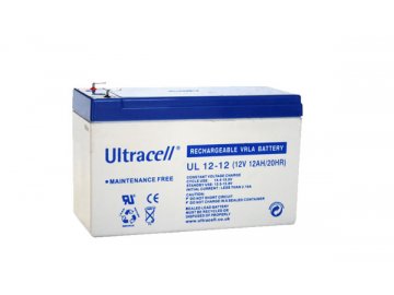 Ultracell UL12-12 F1 (12V - 12Ah), VRLA-AGM záložní baterie