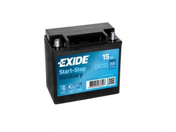 Autobaterie EXIDE Start-Stop Auxiliary 12V 15Ah EK151