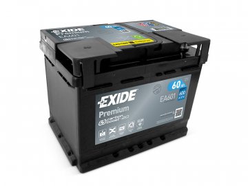 Autobaterie EXIDE Premium 60Ah, 12V, EA601
