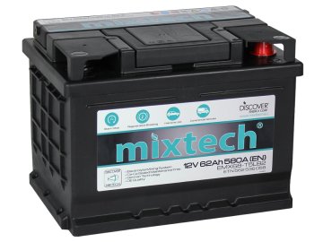 Autobaterie MIXTECH EMX MT62, 62Ah, 12V