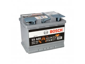 Autobaterie BOSCH S5A 050, 60Ah, 12V, AGM (0 092 S5A 050)