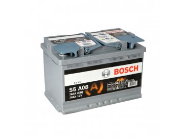 Autobaterie BOSCH S5A 080, 70Ah, 12V, AGM (0 092 S5A 080)