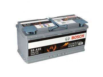 Autobaterie BOSCH S5A 150, 105Ah, 12V, AGM (0 092 S5A 150)