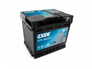 Autobaterie EXIDE START-STOP EFB 55Ah, 12V, EL550