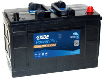 Autobaterie EXIDE PowerPRO Agri & Construction 110Ah, 12V, EJ1100