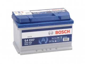 Autobaterie BOSCH S4 E07, 65Ah, 12V, EFB (0 092 S4E 070)