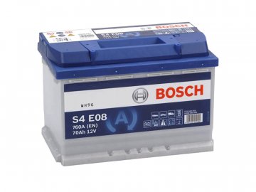 Autobaterie BOSCH S4 E08, 70Ah, 12V, EFB, 0 092 S4E 081