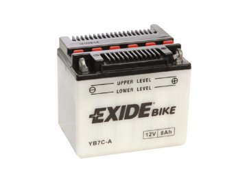 Motobaterie EXIDE BIKE Conventional 8Ah, 12V, YB7C-A