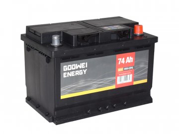 Autobaterie GOOWEI ENERGY 74Ah, 12V, 680A (278x175x190mm), bezúdržbový