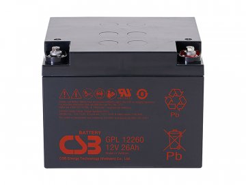 CSB Baterie GPL12260, 12V, 26Ah