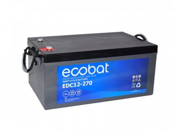 Ecobat Trakční baterie EDC12-270 , 270Ah, 12V