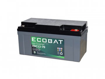 Ecobat Trakční baterie EDC12-70 , 70Ah, 12V