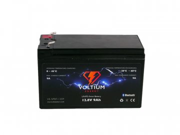 Voltium Energy LiFePO4 smart baterie VE-SPBT-1209, 12.8V, 9Ah