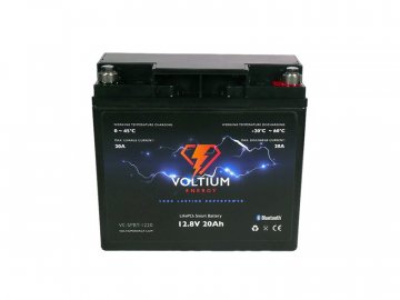 Voltium Energy LiFePO4 smart baterie VE-SPBT-1220, 12.8V, 20Ah