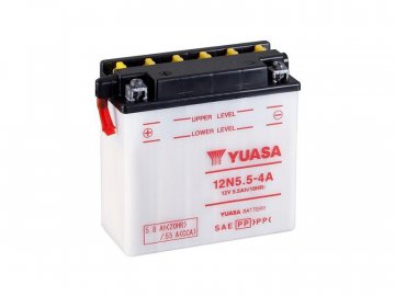 Motobaterie YUASA 12N5,5-4A, 12V, 5,5Ah