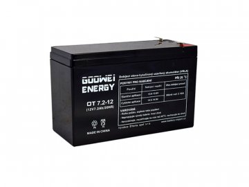 Staniční (záložní) baterie GOOWEI ENERGY OT7.2-12, 7.2Ah, 12V ( VRLA )