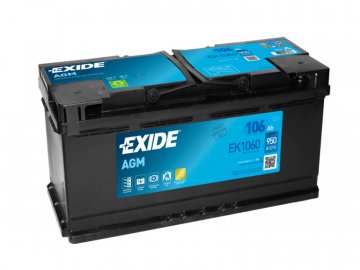 Autobaterie EXIDE AGM, 106Ah, 12V, EK1060