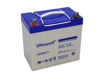 Ultracell UCG55-12 (12V - 55Ah), VRLA-GEL trakční baterie