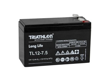 TRIATHLON TL12-7.5 (12V - 7.5Ah) Záložní baterie "long life"