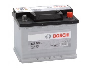 Autobaterie BOSCH S3 005, 56Ah, 12V (0 092 S30 050)