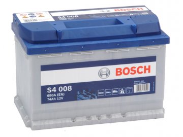 Autobaterie BOSCH S4 008, 74Ah, 12V (0 092 S40 080)