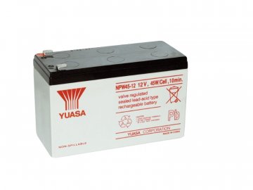 Staniční (záložní) baterie YUASA NPW45-12, 7.5Ah, 12V