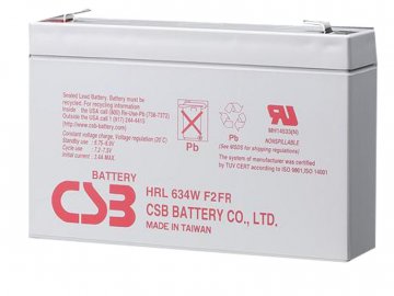 CSB Baterie HRL634W F2, 6V, 9Ah