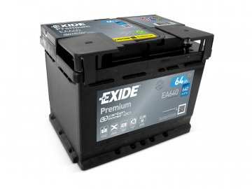 Autobaterie EXIDE Premium 64Ah, 12V, EA640