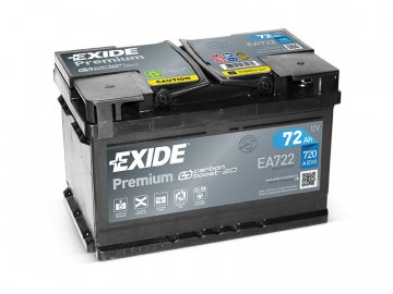 Autobaterie EXIDE Premium 72Ah, 12V, EA722