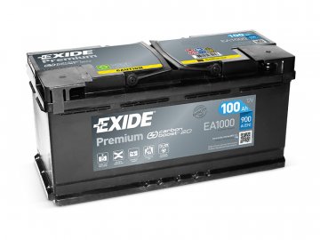 Autobaterie EXIDE Premium 100Ah, 12V, EA1000