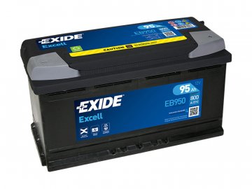 Autobaterie EXIDE Excell 95Ah, 12V, EB950