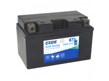 Motobaterie EXIDE BIKE AGM Ready 8,6Ah, 12V, AGM12-8 (YTZ10-BS)