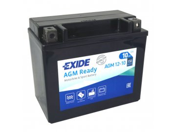 Motobaterie EXIDE BIKE AGM Ready 10Ah, 12V, AGM12-10 (YTX12-BS)