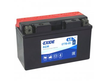 Motobaterie EXIDE ET7B-BS,12V, 6.5Ah, 85A