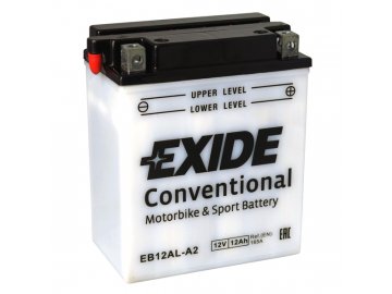 Motobaterie EXIDE BIKE Conventional 12Ah, 12V, EB12AL-A2