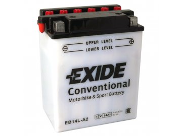 Motobaterie EXIDE BIKE Conventional 14Ah, 12V, EB14L-A2 / 12N14-3A