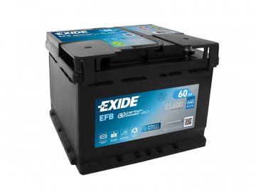 Autobaterie EXIDE START-STOP EFB 60Ah, 12V, EL600