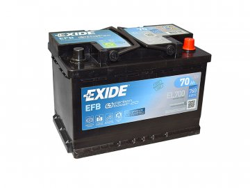 Autobaterie EXIDE START-STOP EFB 70Ah, 12V, EL700