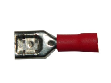 Faston zásuvka FH63X08RT 6,3x0,8 mm; 0,5-1,5 mm2; červený