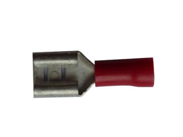 Faston zásuvka FH48x05RT 4,8x0,5 mm; 0,5-1,5 mm2; červený
